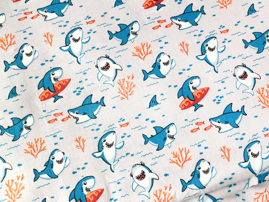 PRE-ORDER Minky Blanket Sharkie Time