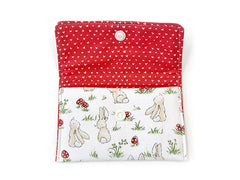 PRE-ORDER Fabric Wallet Rabbit Shrooms