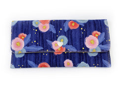 PRE-ORDER Fabric Wallet Gold Blossom Navy