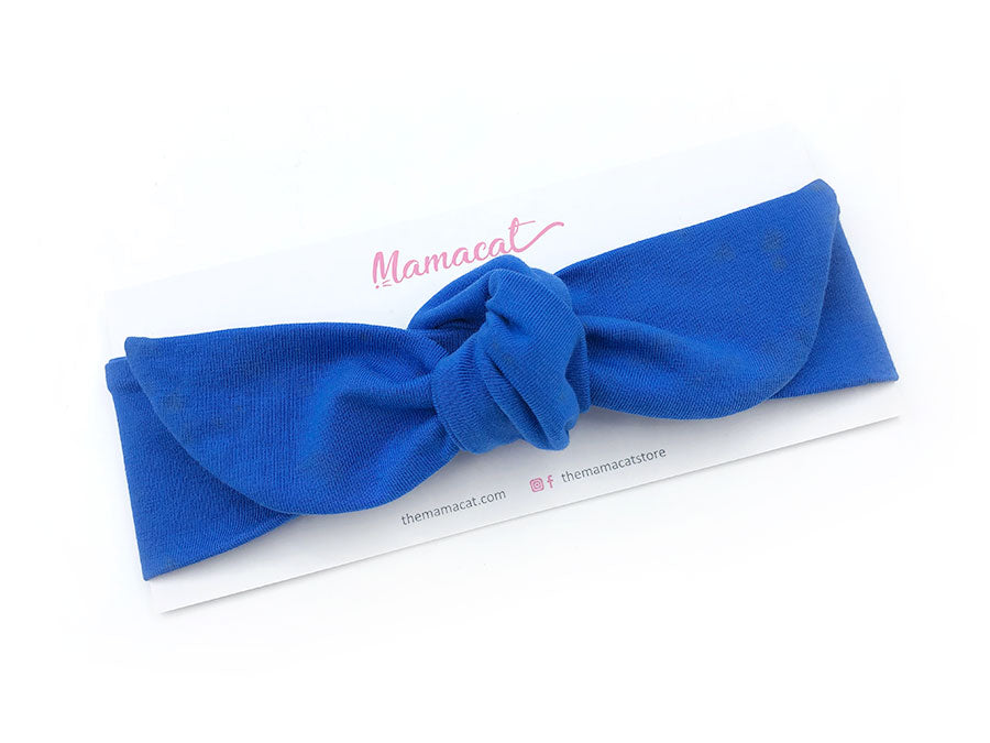 Notty Headband Solid Cobalt Blue