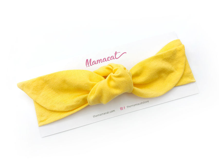 Notty Headband Solid Honey Yellow