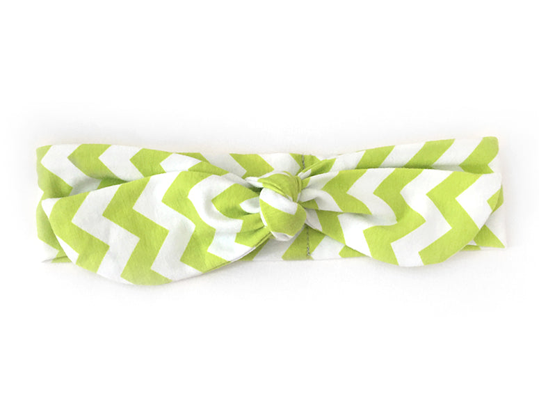 Notty Headband Chevron Lime