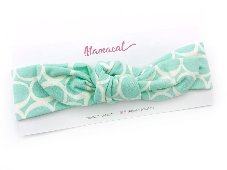 Notty Headband Minty Circles