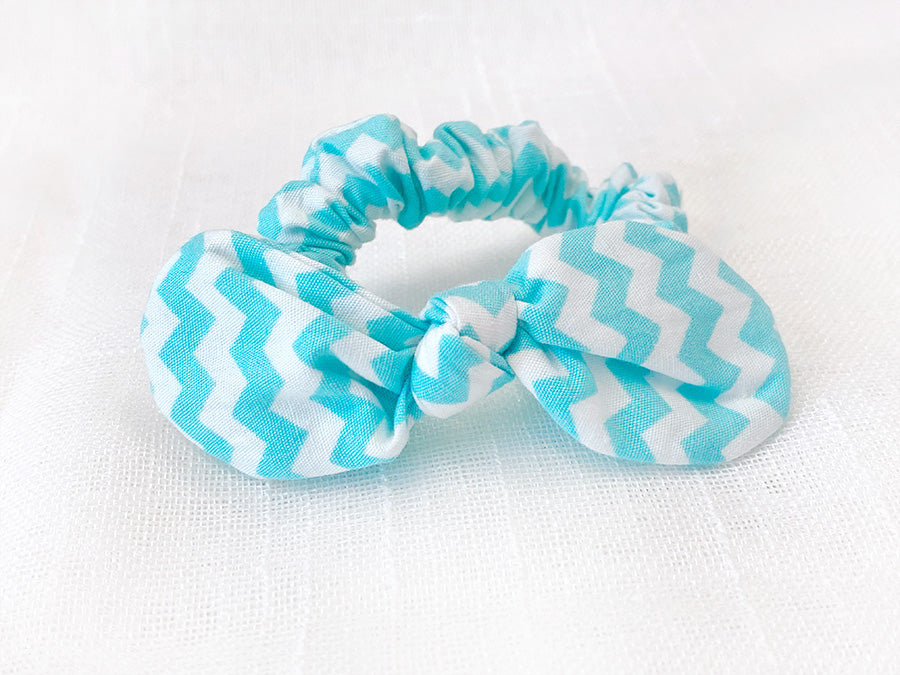 Mini Scrunchie Chevron Mint