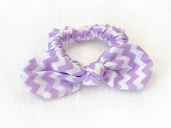 Mini Scrunchie Chevron Purple