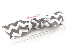 Notty Headband Chevron Grey