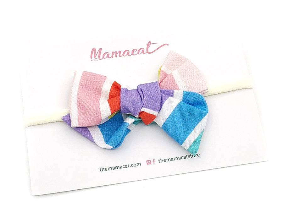 Bow Headband Rainbow Bar