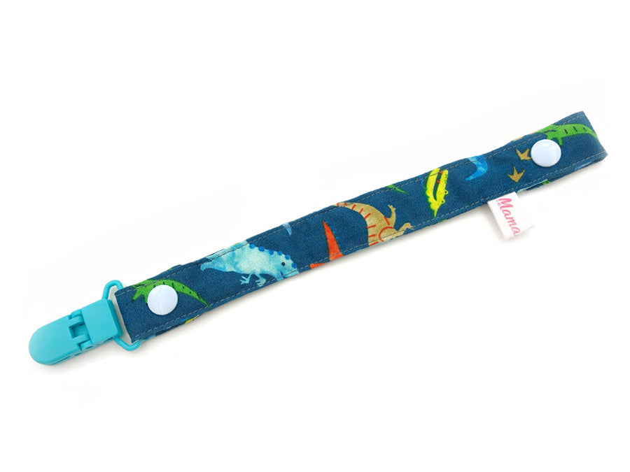 Pacifier Strap / Toy Strap Sea Dino Navy