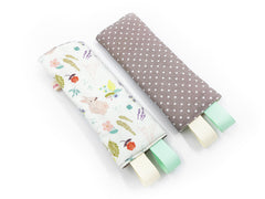 PRE-ORDER Seat Belt Pad Floral Rabbits