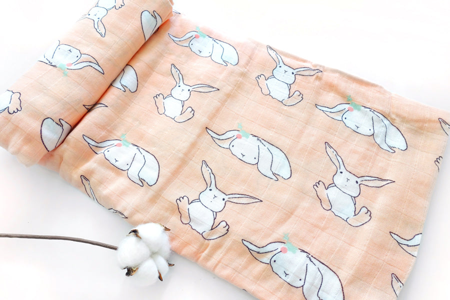 Swaddle Bunny Peach