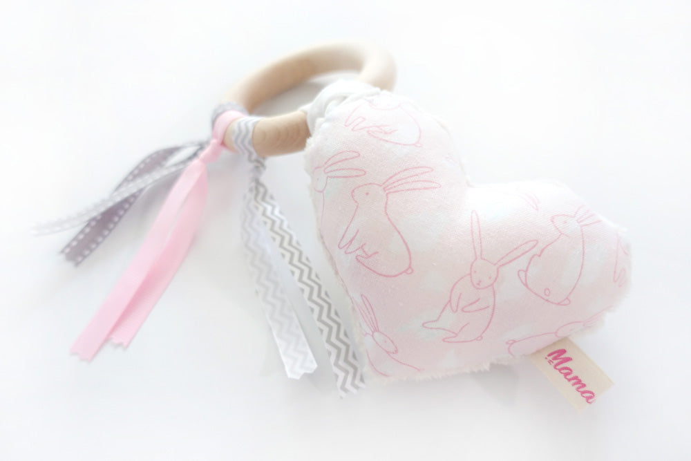 Teether Ring Pastel Bunny